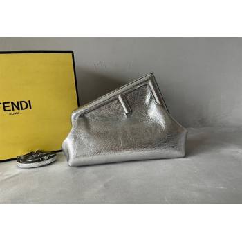 Fendi First Small Leather Bag Silver 2024 0523 (AF-240523097)