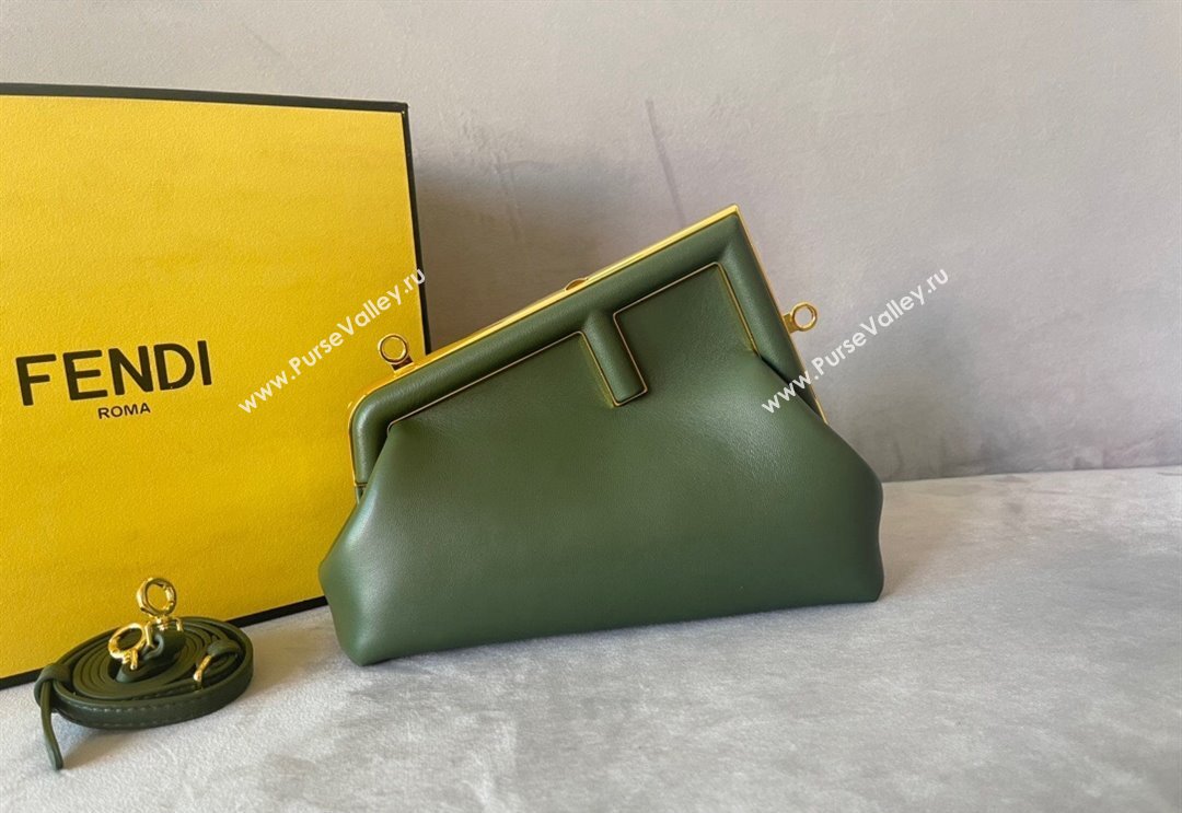 Fendi First Small Leather Bag Green2 2024 0523 (AF-240523098)