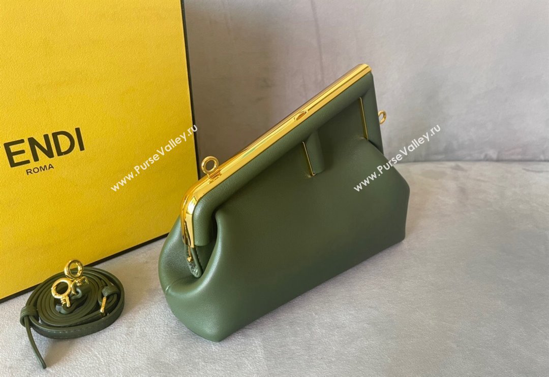 Fendi First Small Leather Bag Green2 2024 0523 (AF-240523098)