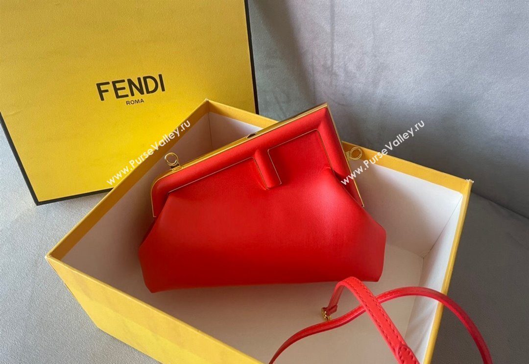 Fendi First Small Leather Bag Red 2024 0523 (AF-240523099)