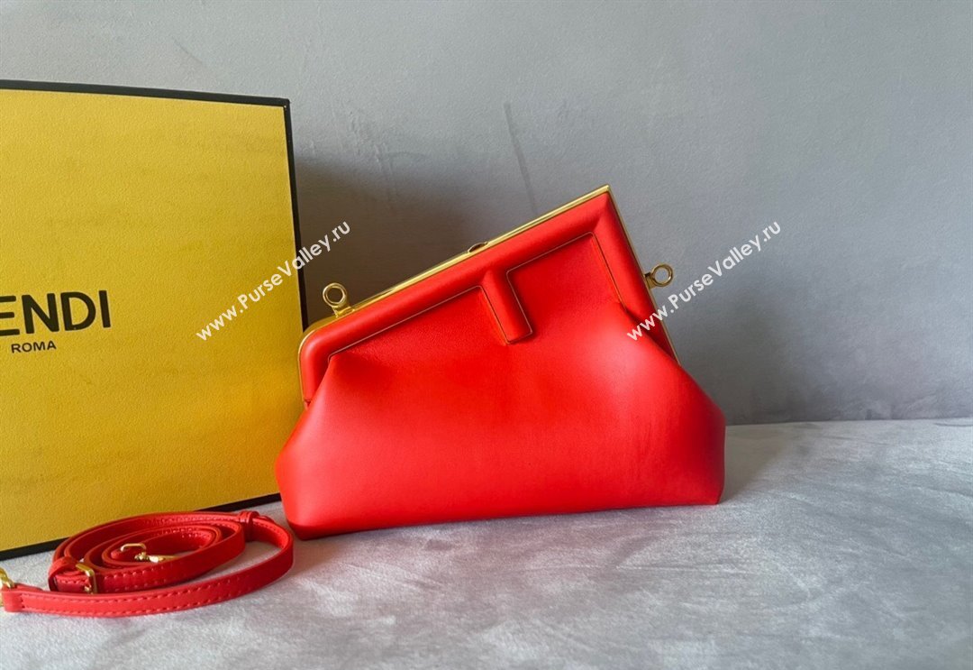 Fendi First Small Leather Bag Red 2024 0523 (AF-240523099)