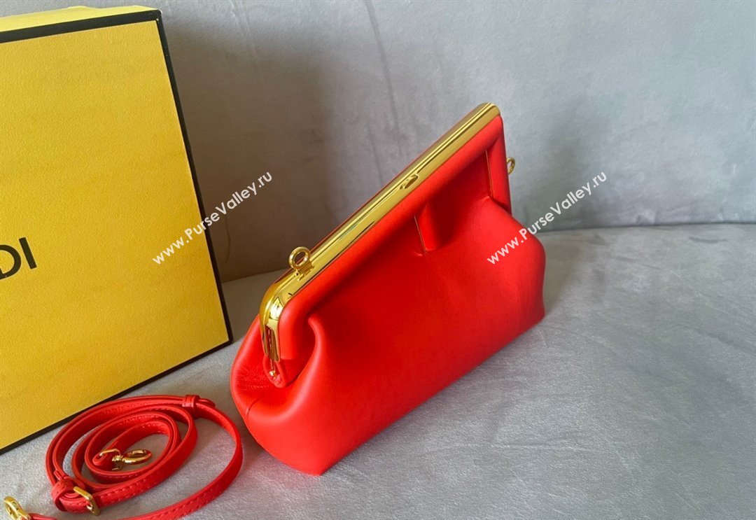 Fendi First Small Leather Bag Red 2024 0523 (AF-240523099)