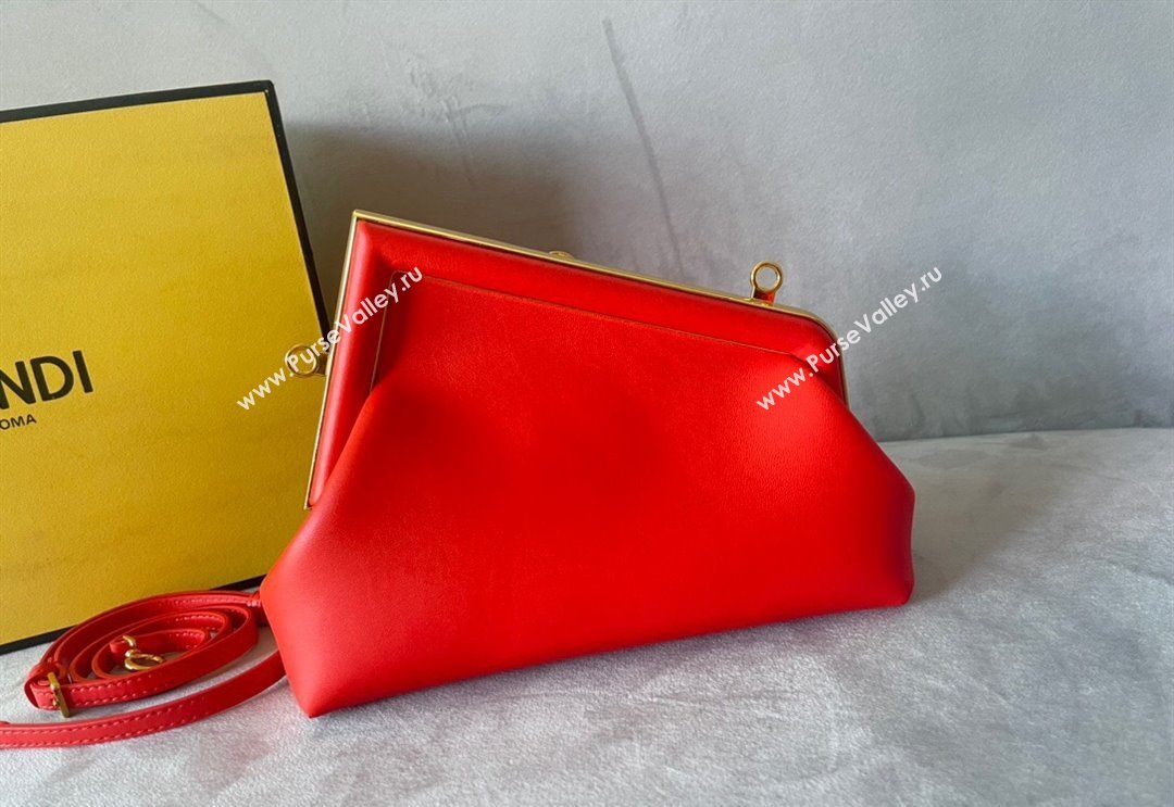 Fendi First Small Leather Bag Red 2024 0523 (AF-240523099)