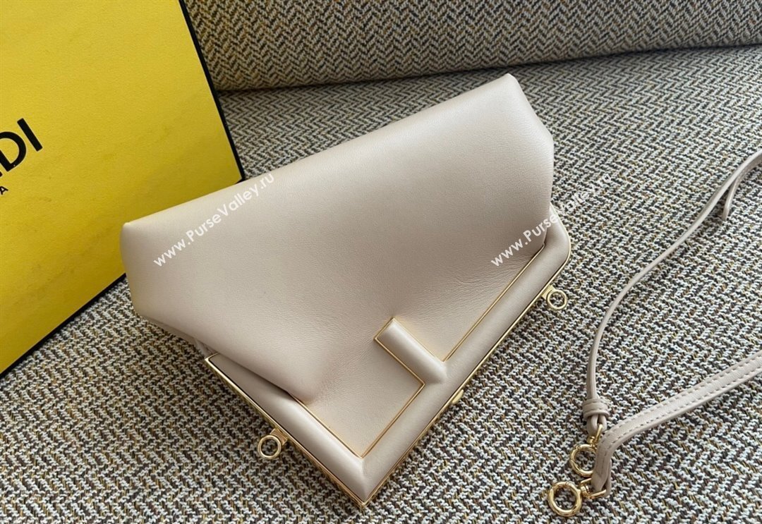 Fendi First Small Leather Bag Light Grey 2024 0523 (AF-240523100)