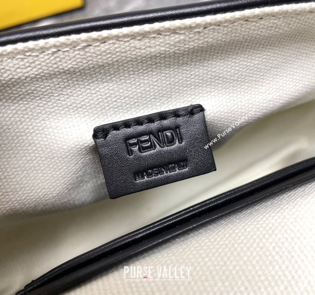 Fendi Baguette Mini Bag in Multicolor Canvas bag with FF Embroidery Orange 2024 0523 (AF-240523101)