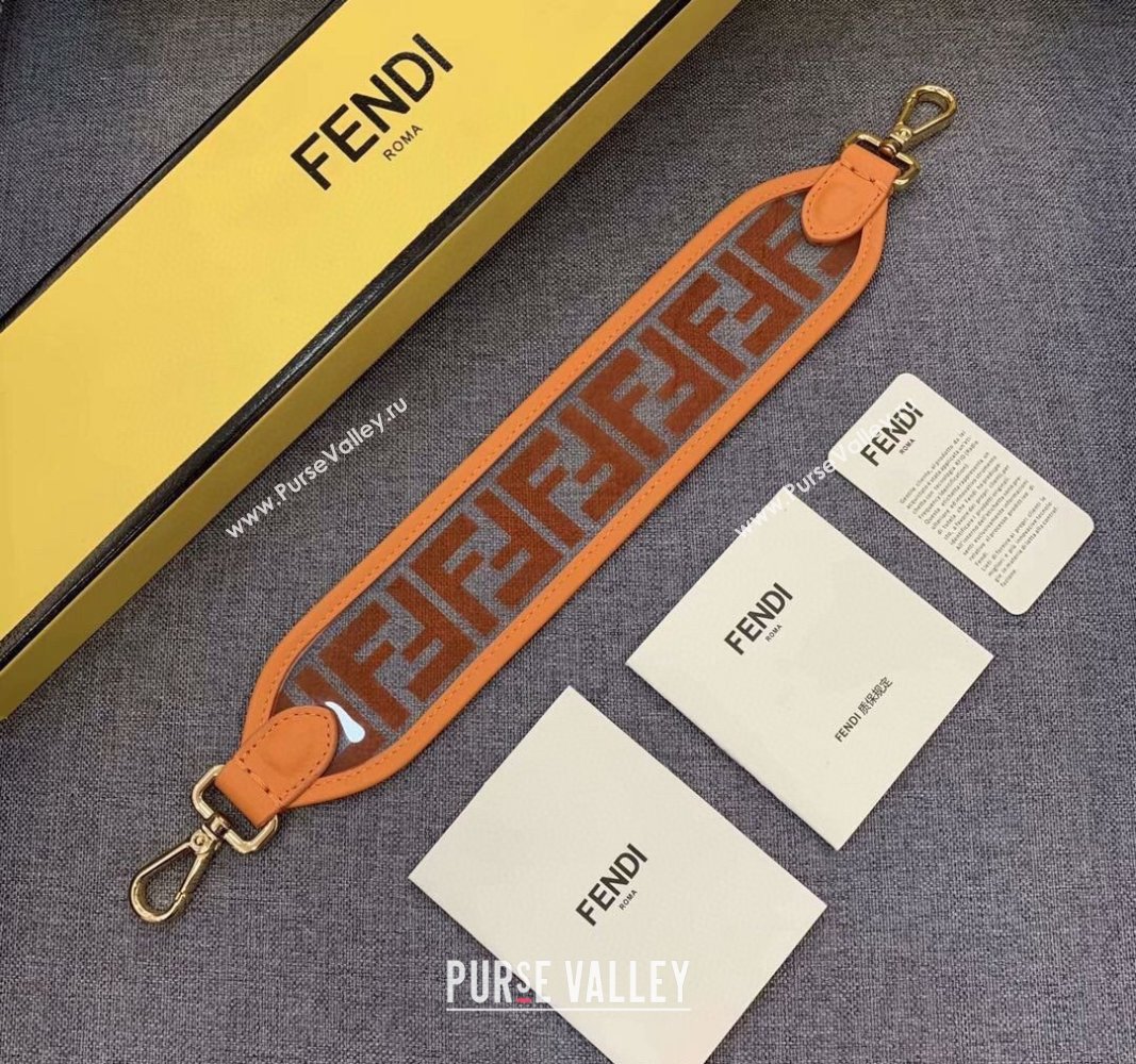 Fendi Strap You Clear Shoulder Strap Orange 2024 ( No Refund or Change) (CL-240523112)