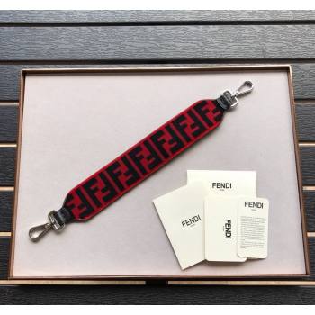 Fendi Strap You Velvet Shoulder Strap Red/Black 2024 ( No Refund or Change) (CL-240523117)