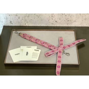 Fendi Strap You Pink Bloom Shoulder Strap with Bow 2024 ( No Refund or Change) (CL-240523119)
