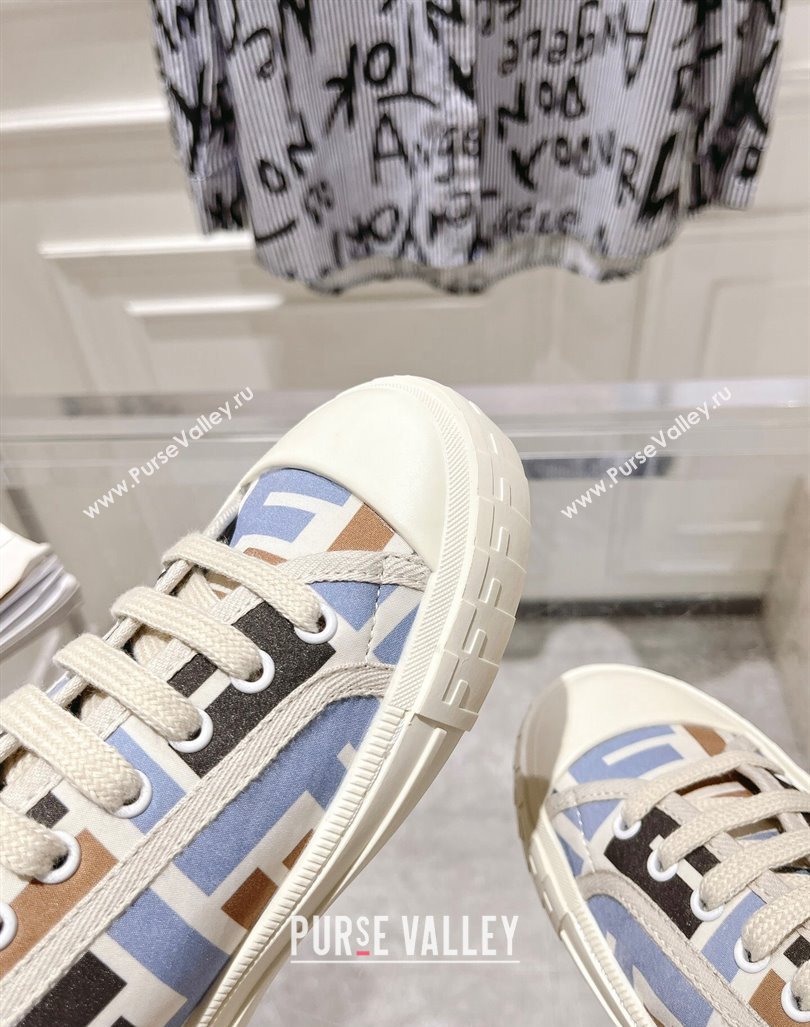 Fendi Domino Low-top Sneakers in FF Canvas Multicolor 2024 0604 (MD-240604170)