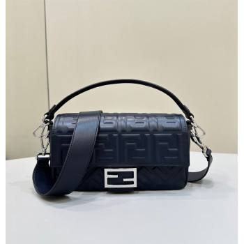 Fendi Baguette Medium Nappa Leather Bag Night Fog Blue 2024 0135AM Top Quality (CL-240715117)