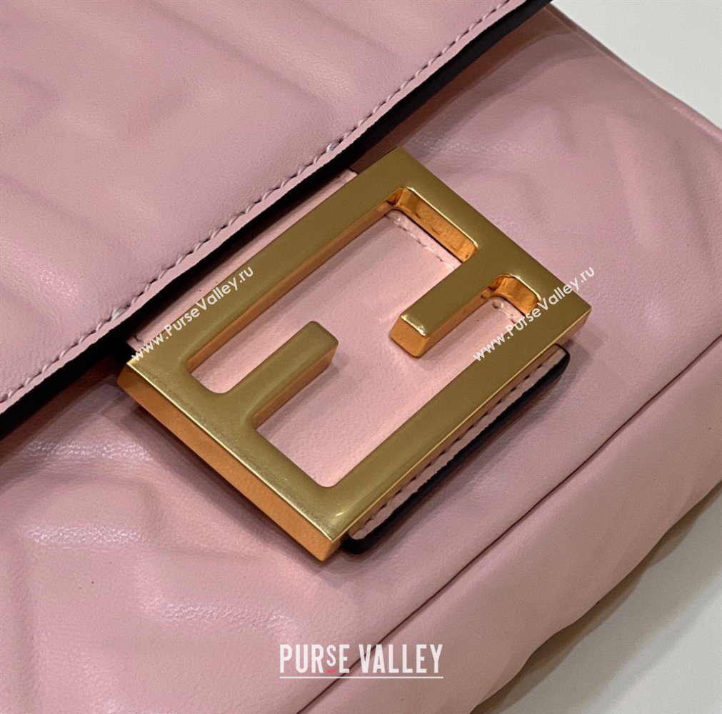 Fendi Baguette Mini Nappa Leather Bag Light Pink 20240715 0135S Top Quality (CL-240715121)