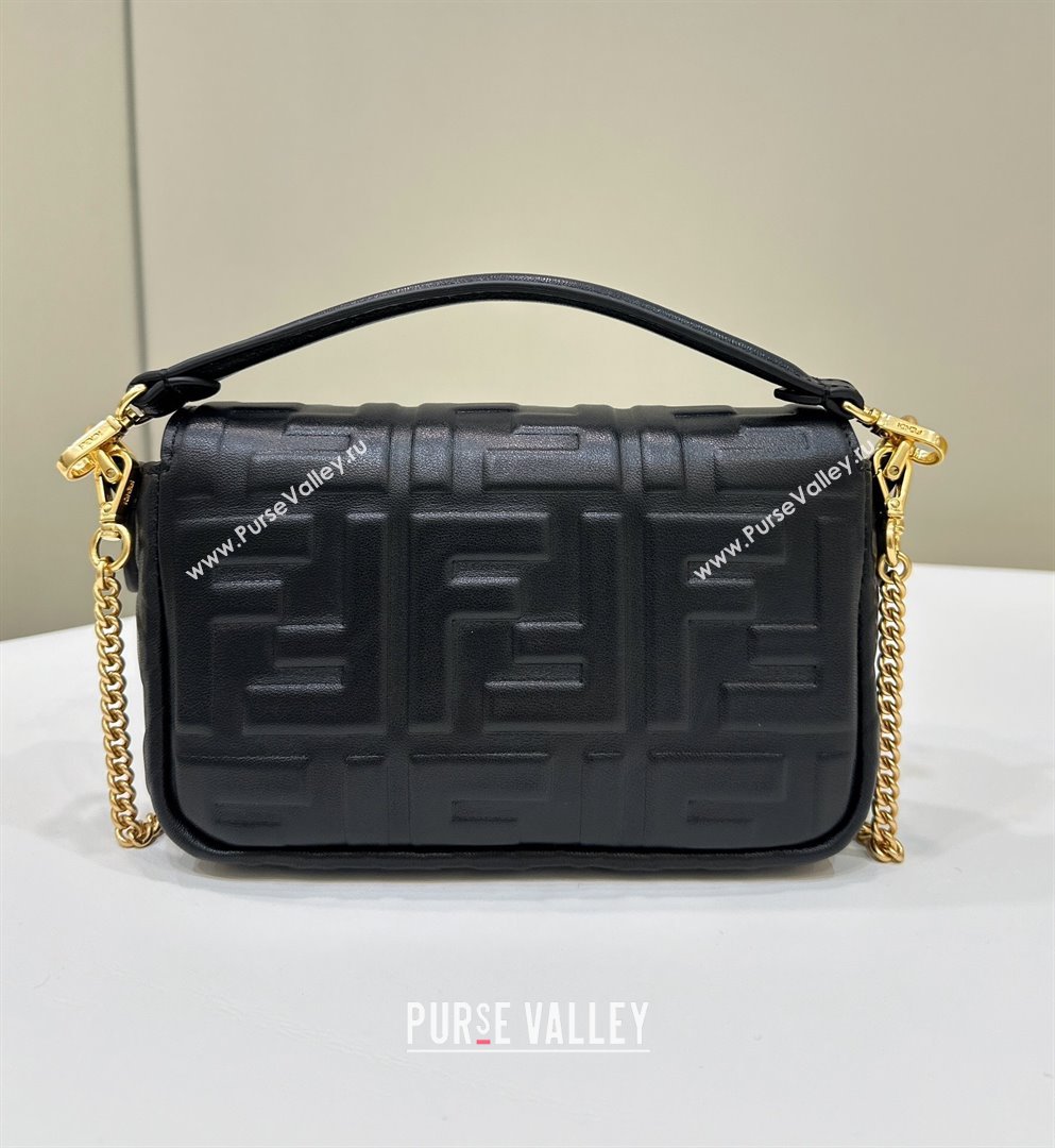 Fendi Baguette Mini Nappa Leather Bag Black 2024 0135S Top Quality (CL-240715127)