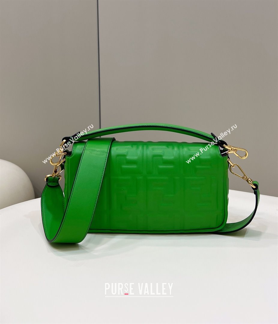 Fendi Baguette Medium Nappa Leather Bag Green 20240715 0135M Top Quality (CL-240715132)