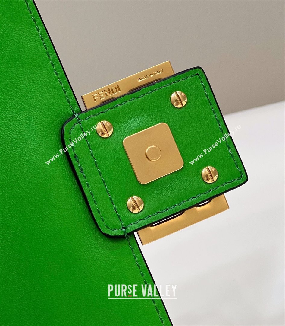 Fendi Baguette Medium Nappa Leather Bag Green 20240715 0135M Top Quality (CL-240715132)