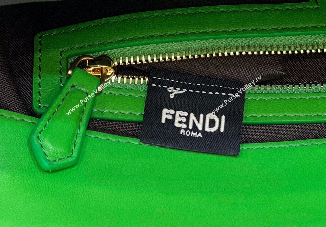 Fendi Baguette Medium Nappa Leather Bag Green 20240715 0135M Top Quality (CL-240715132)