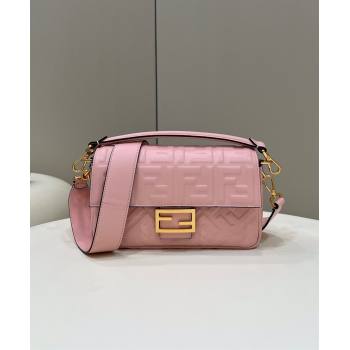 Fendi Baguette Medium Nappa Leather Bag Light Pink 20240715 0135M Top Quality (CL-240715129)