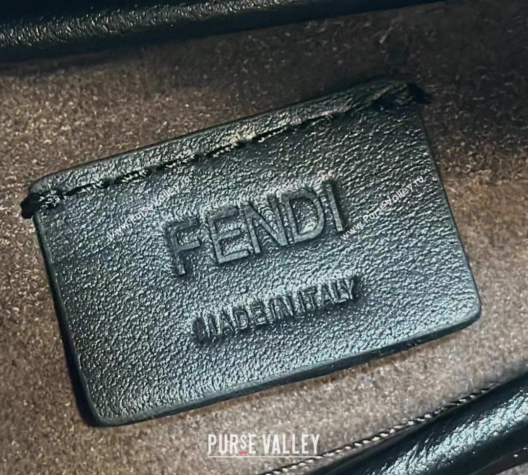 Fendi Simply Mini Hobo bag in Black leather 2024 8662S (CL-240806015)