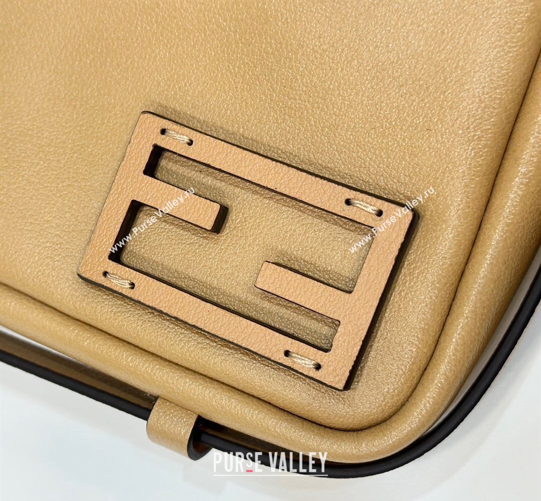 Fendi Simply Mini Hobo bag in Beige leather 2024 8662S (CL-240806013)