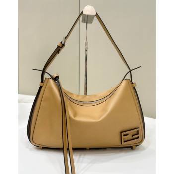 Fendi Simply Medium Hobo bag in Beige leather 2024 8662L (CL-240806014)