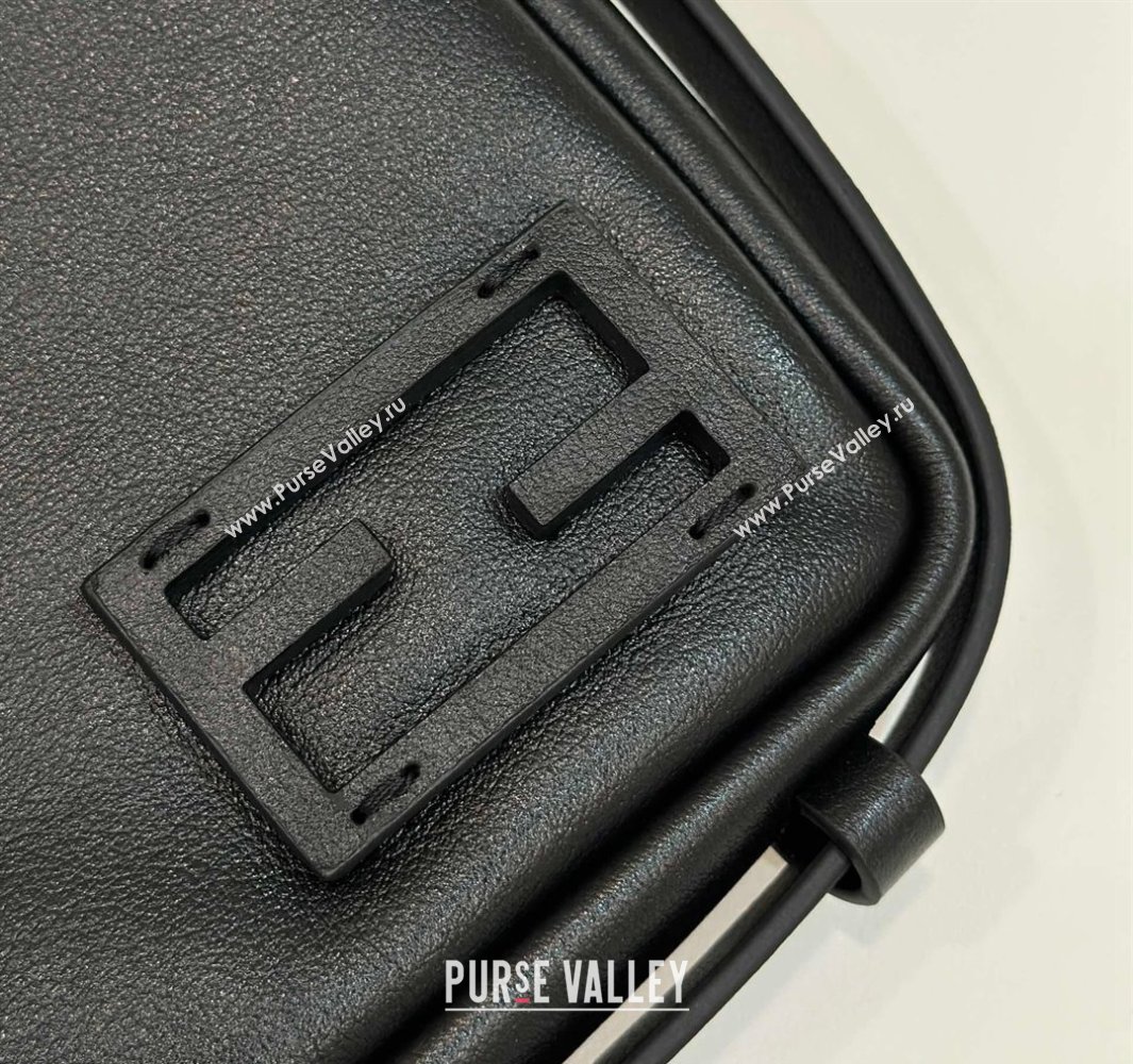 Fendi Simply Medium Hobo bag in Black leather 2024 8662L (CL-240806016)