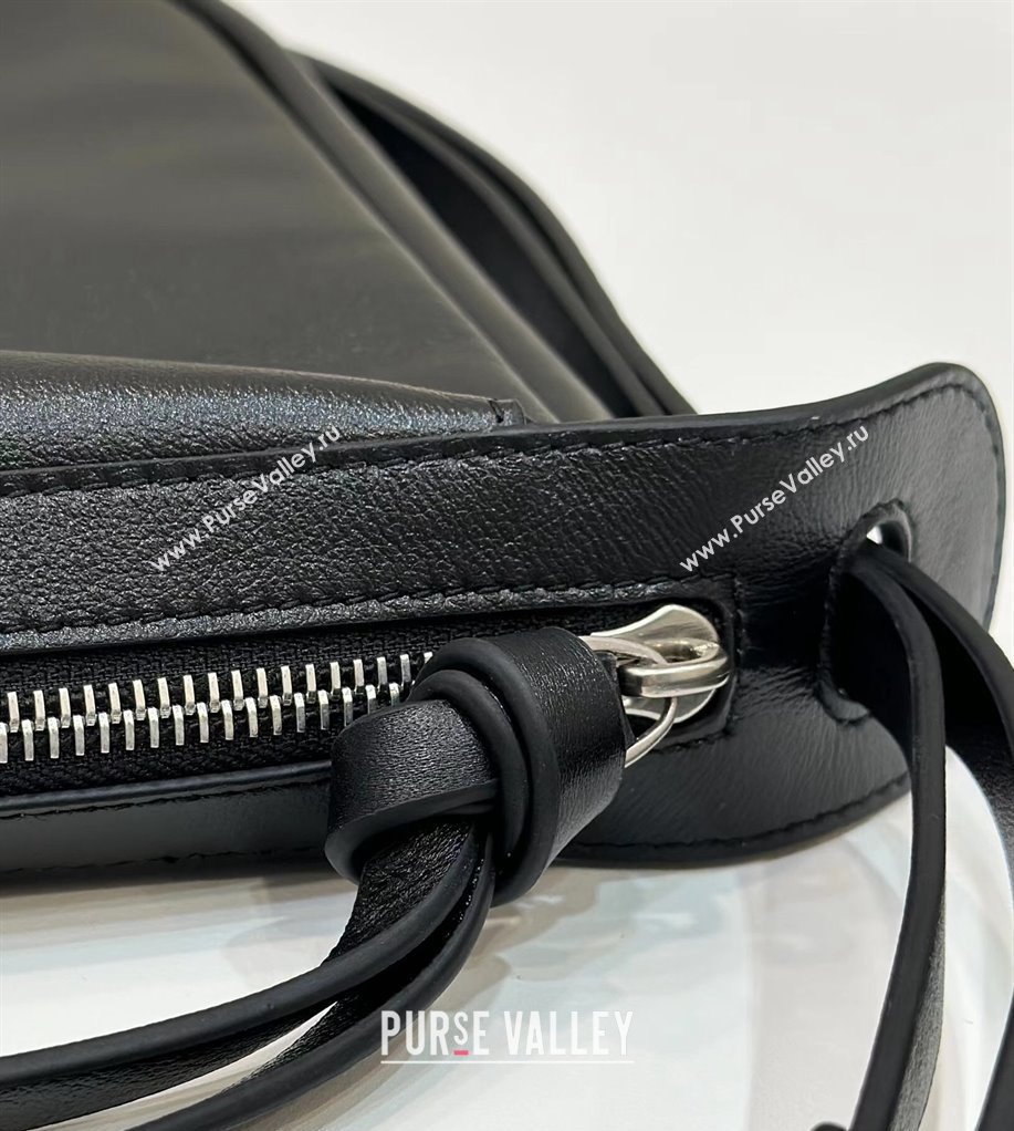 Fendi Simply Medium Hobo bag in Black leather 2024 8662L (CL-240806016)