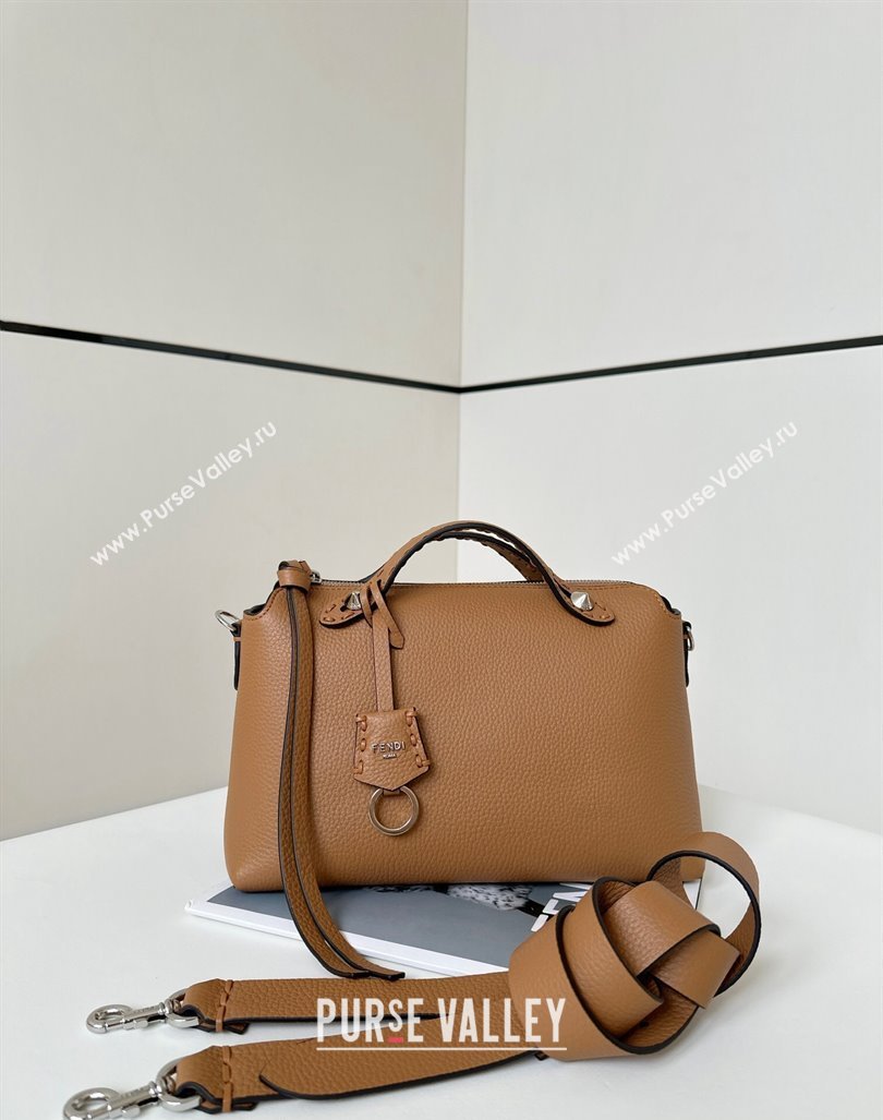 Fendi By The Way Selleria Medium Bag in Grianed Calfskin with Topstitches Brown 2024 8668M (CL-240924009)