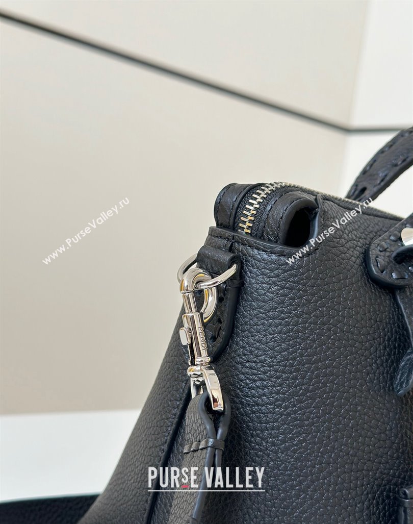 Fendi By The Way Selleria Mini Bag in Grianed Calfskin with Topstitches Black 2024 8668S (CL-240924006)