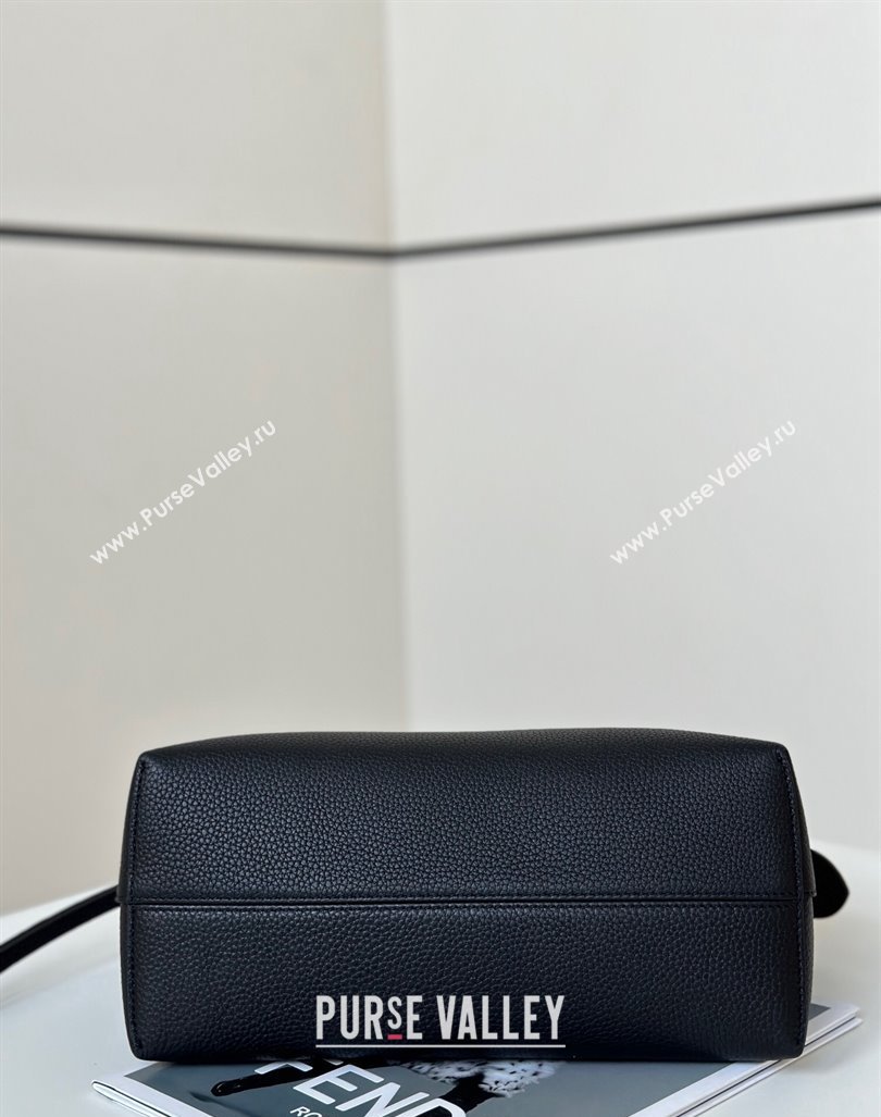 Fendi By The Way Selleria Medium Bag in Grianed Calfskin with Topstitches Black 2024 8668M (CL-240924008)