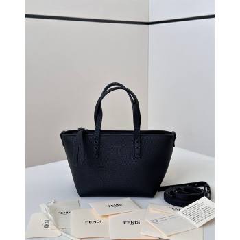 Fendi Roll Mini Tote bag in Calfskin Leather Black 2024 8655 (CL-241102009)