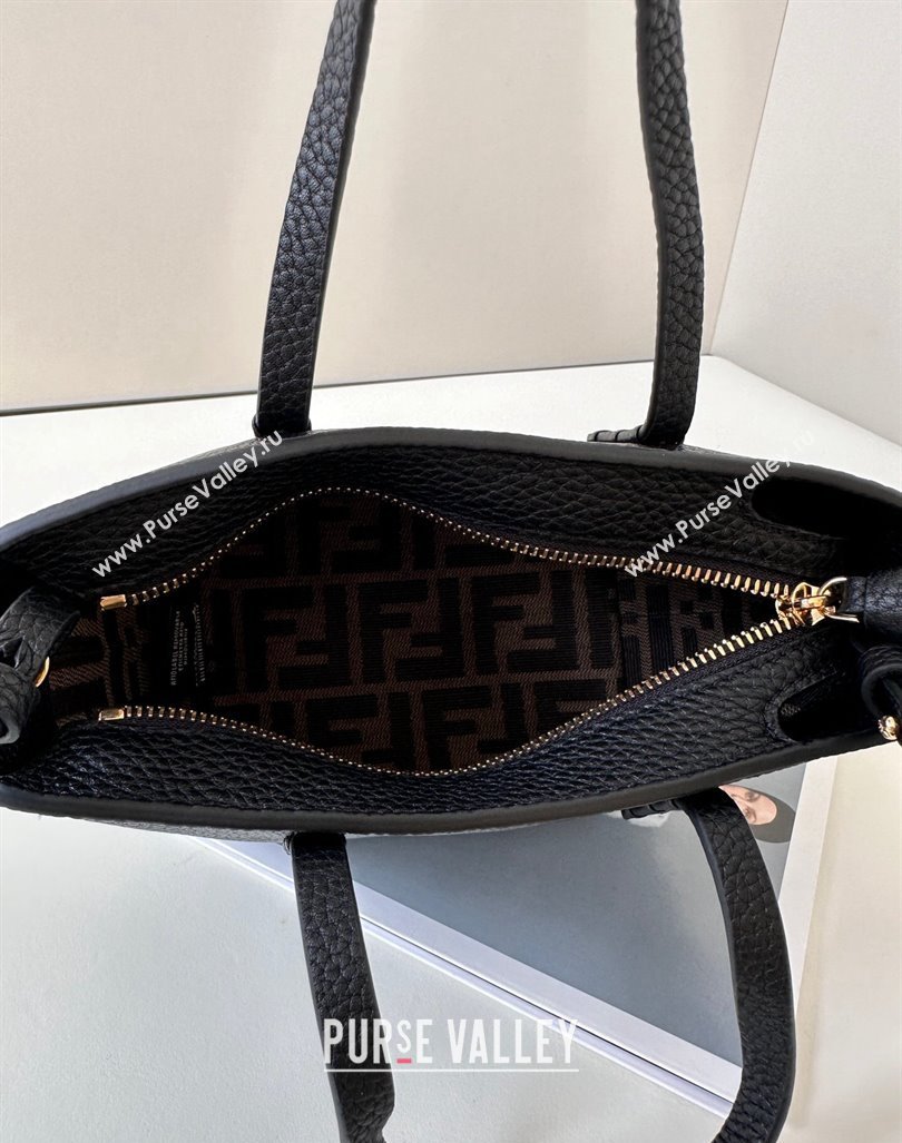 Fendi Roll Mini Tote bag in Calfskin Leather Black 2024 8655 (CL-241102009)