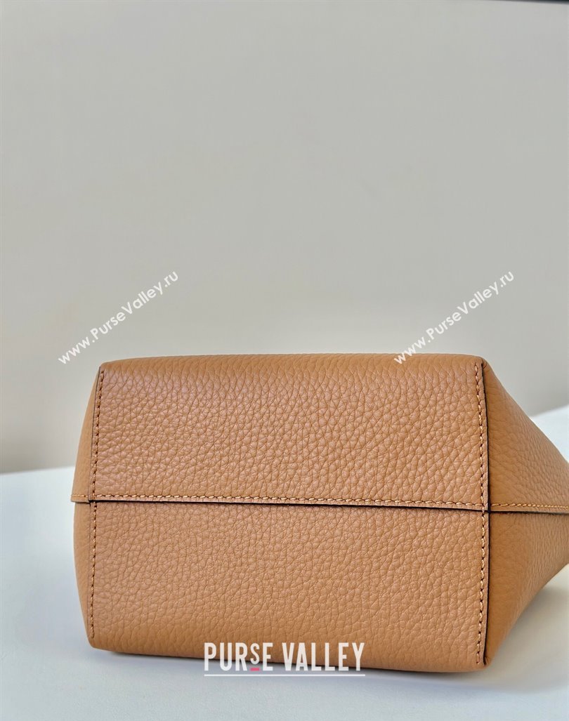 Fendi Roll Mini Tote bag in Calfskin Leather Brown 2024 8655 (CL-241102010)