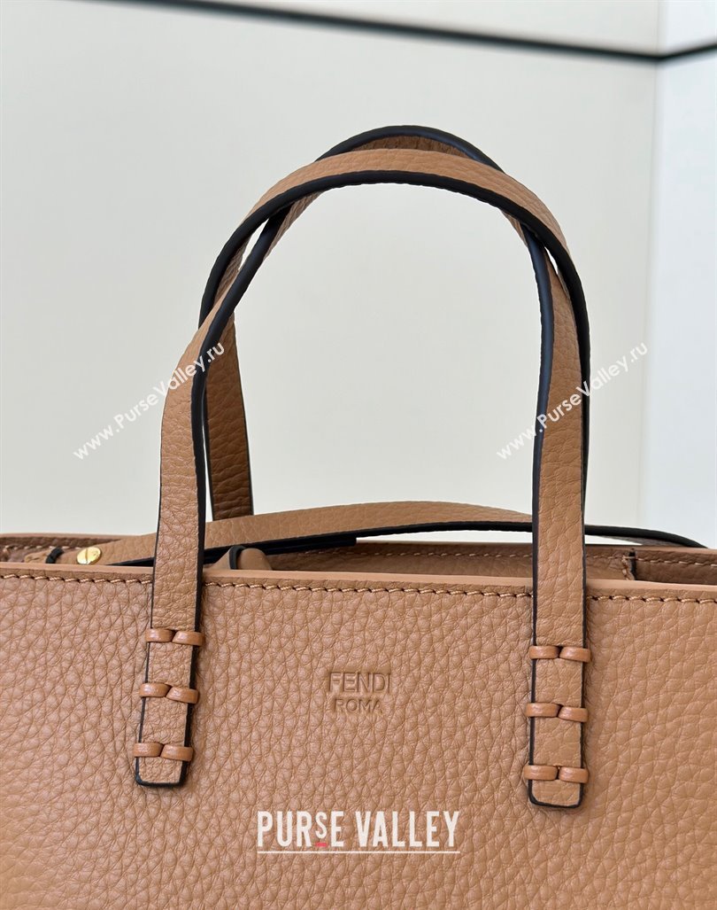 Fendi Roll Mini Tote bag in Calfskin Leather Brown 2024 8655 (CL-241102010)