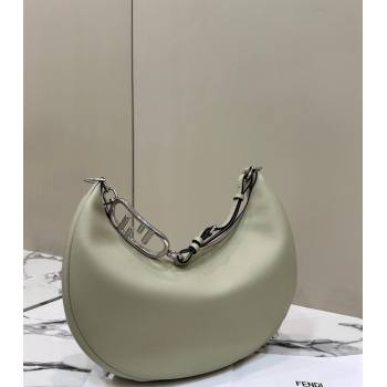 Fendi Fendigraphy Medium Hobo Bag in Leather Light Green 2024 80056L TOP (CL-241102005)