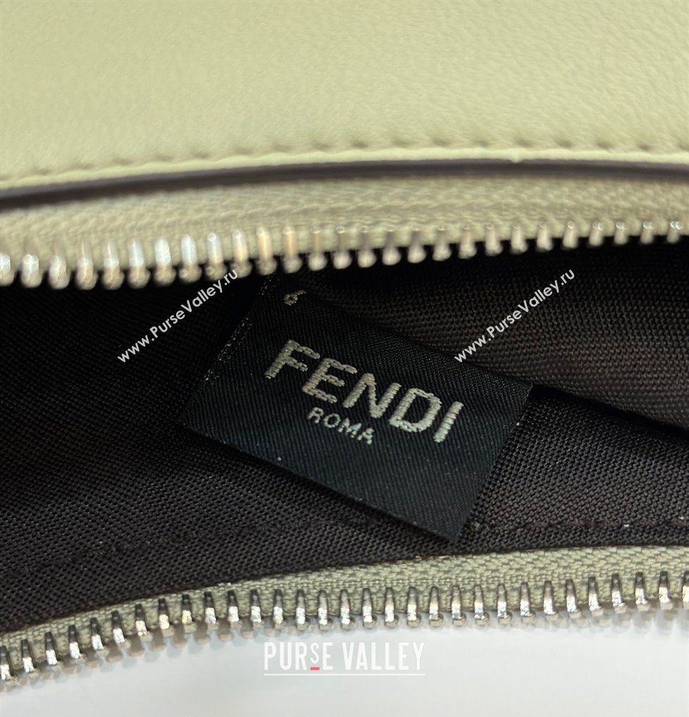 Fendi Fendigraphy Medium Hobo Bag in Leather Light Green 2024 80056L TOP (CL-241102005)