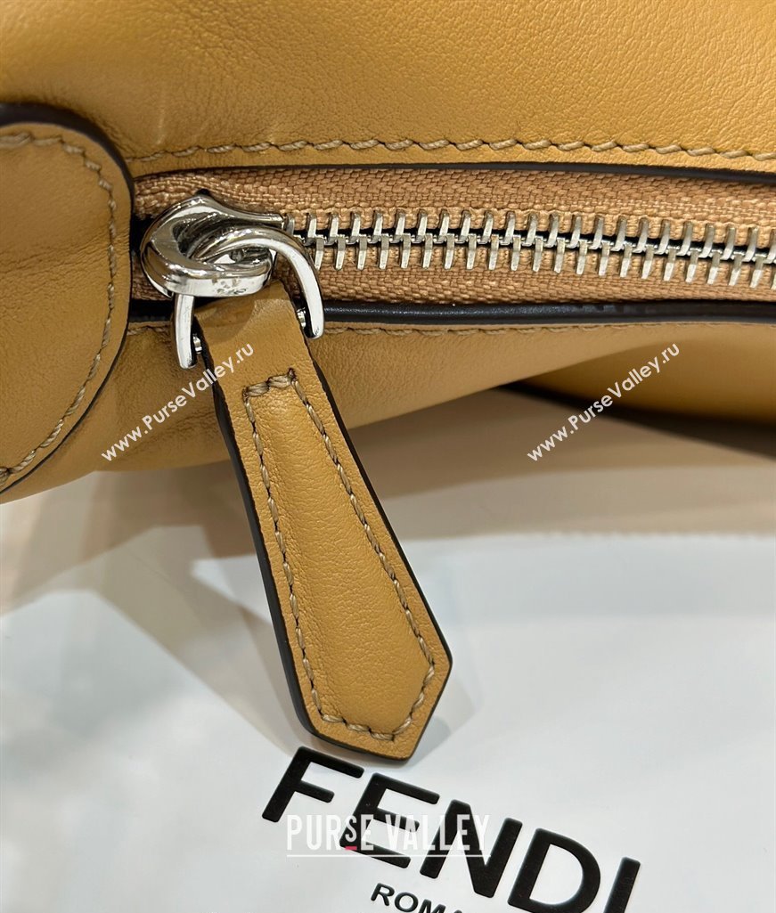 Fendi Fendigraphy Medium Hobo Bag in Leather Apricot 2024 80056L TOP (CL-241102006)