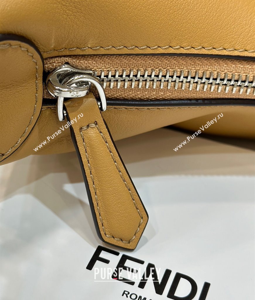 Fendi Fendigraphy Medium Hobo Bag in Leather Apricot 2024 80056L TOP (CL-241102006)