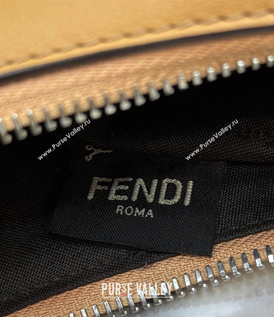 Fendi Fendigraphy Medium Hobo Bag in Leather Apricot 2024 80056L TOP (CL-241102006)