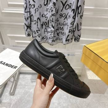 Fendi FF Patch Calfskin Sneakers Black 20241112 (SS-241112110)