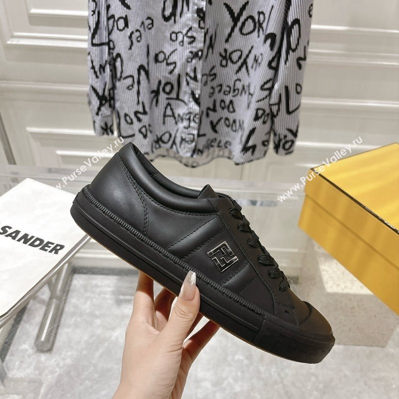 Fendi FF Patch Calfskin Sneakers Black 20241112 (SS-241112110)