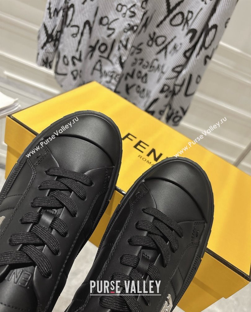 Fendi FF Patch Calfskin Sneakers Black 20241112 (SS-241112110)