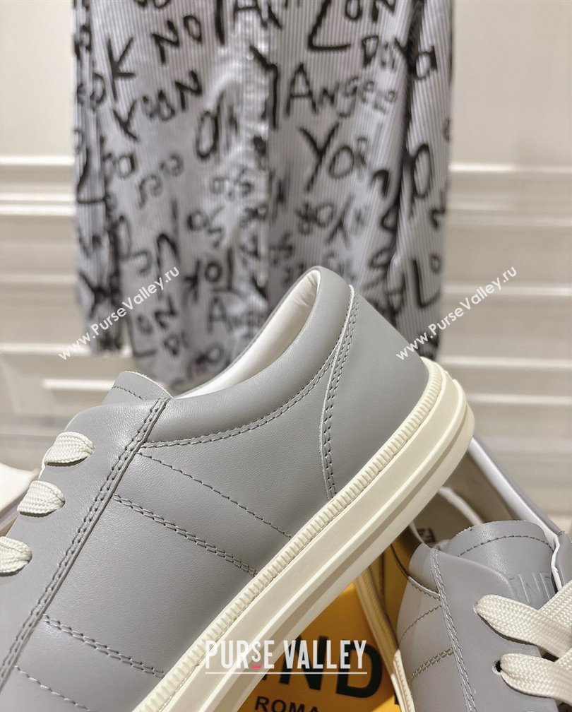 Fendi FF Patch Calfskin Sneakers Grey 20241112 (SS-241112111)