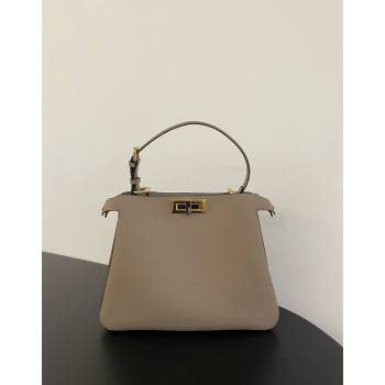 Fendi Peekaboo Soft Medium Bag in Cappuccino-coloured Leather Bag Grey 2024 70202 (AFEI-241212091)