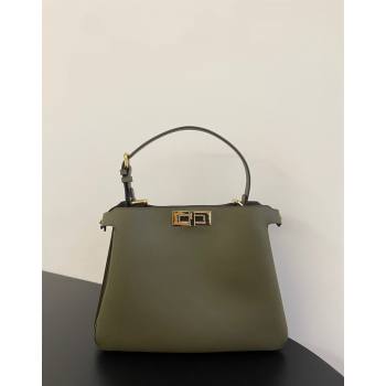 Fendi Peekaboo Soft Medium Bag in Cappuccino-coloured Leather Bag Green 2024 70202 (AFEI-241212092)