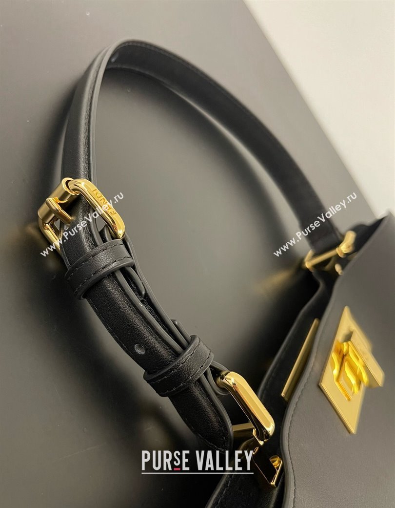 Fendi Peekaboo Soft Medium Bag in Cappuccino-coloured Leather Bag Black 2024 70202 (AFEI-241212093)