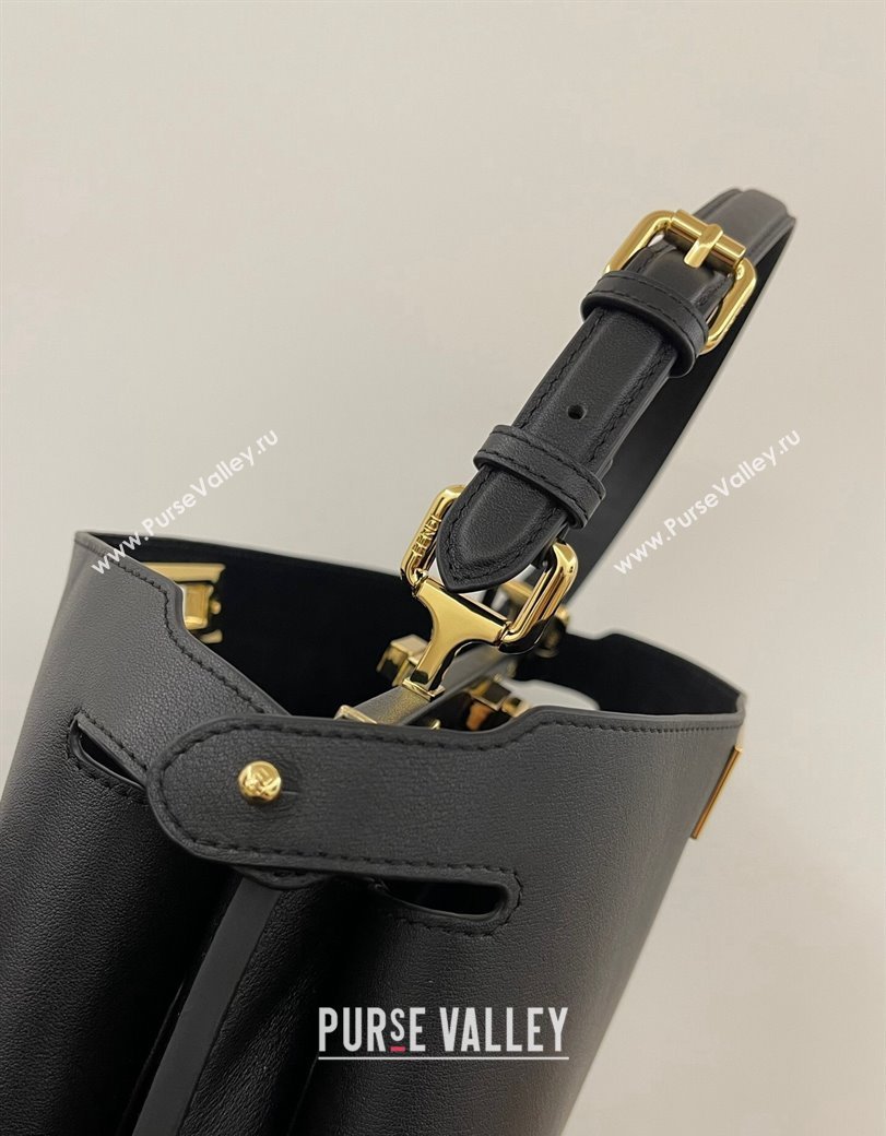 Fendi Peekaboo Soft Medium Bag in Cappuccino-coloured Leather Bag Black 2024 70202 (AFEI-241212093)