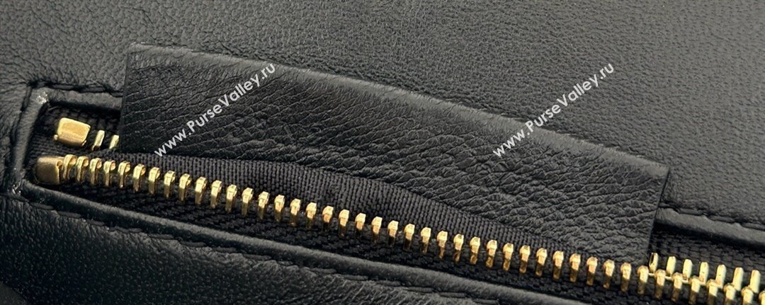 Fendi Peekaboo Mini Bag in Soft Lambskin Black 2025 2590 (CL-250208031)
