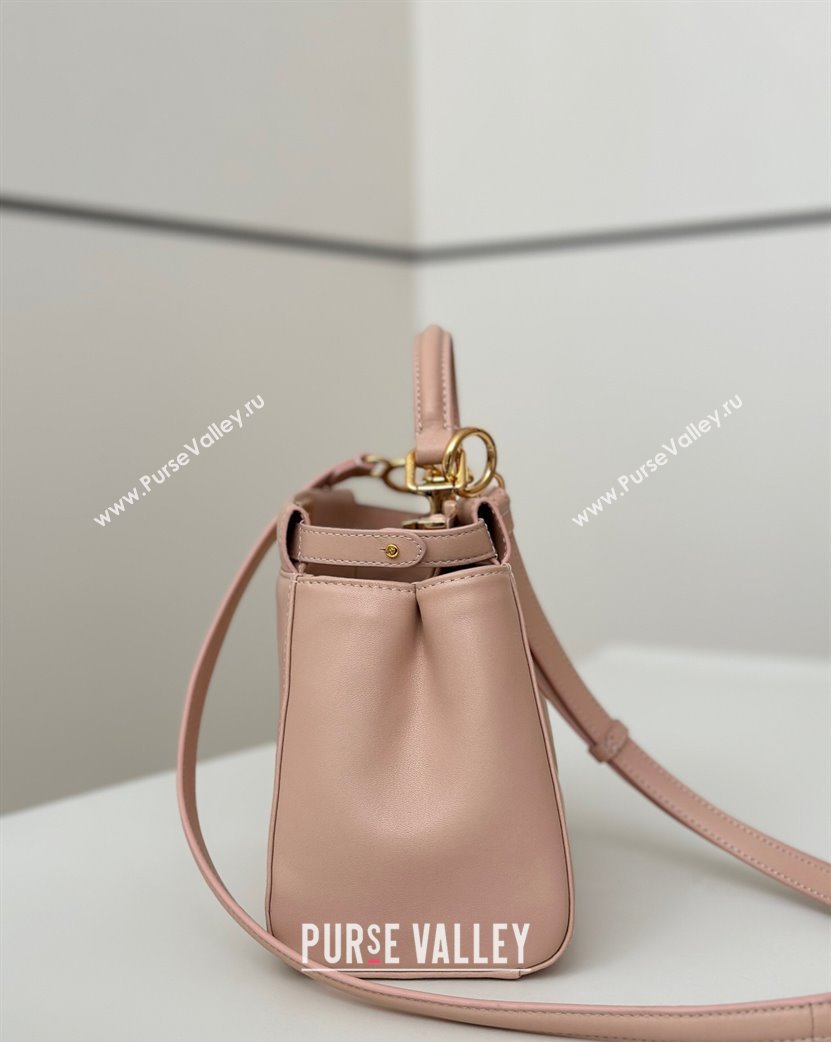 Fendi Peekaboo Mini Bag in Soft Lambskin Baby Pink 2025 8315 (CL-250208038)