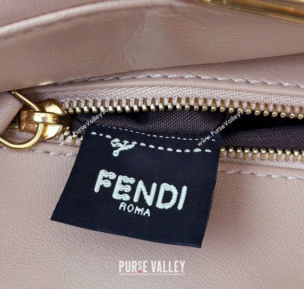 Fendi Peekaboo Mini Bag in Soft Lambskin Baby Pink 2025 8315 (CL-250208038)