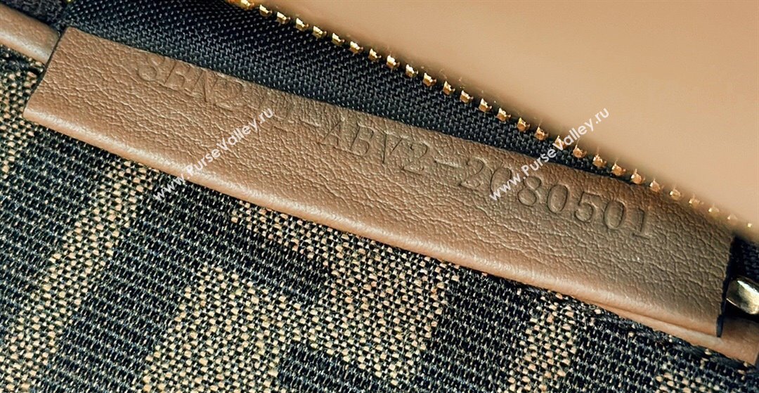 Fendi Peekaboo Mini Bag in Calfskin Leather Light Brown 2025 2125 Top Quality (CL-250208043)