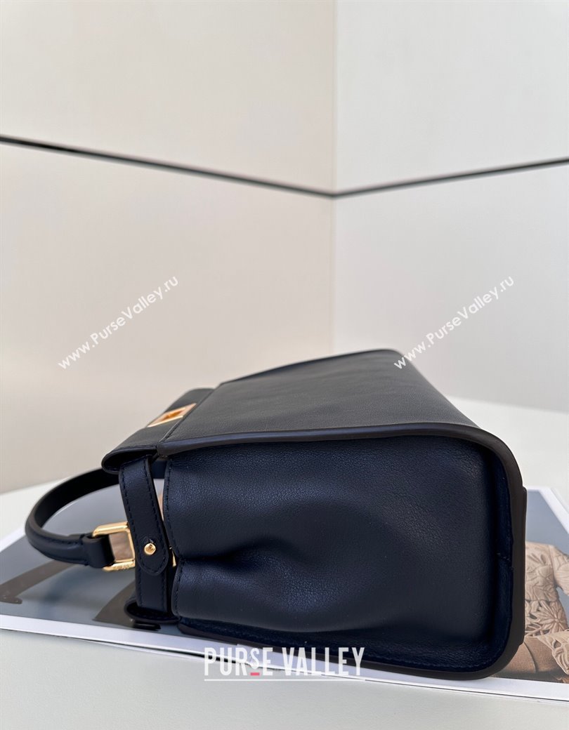 Fendi Peekaboo Mini Bag in Calfskin Leather Dark Royal Blue 2025 2125 Top Quality (CL-250208046)
